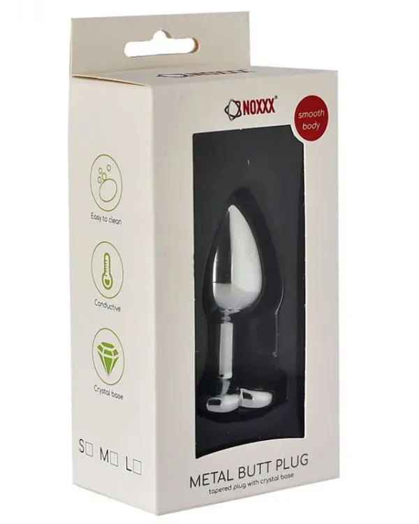 NOXXX Kalp Mücevherli Çelik Plug Medium