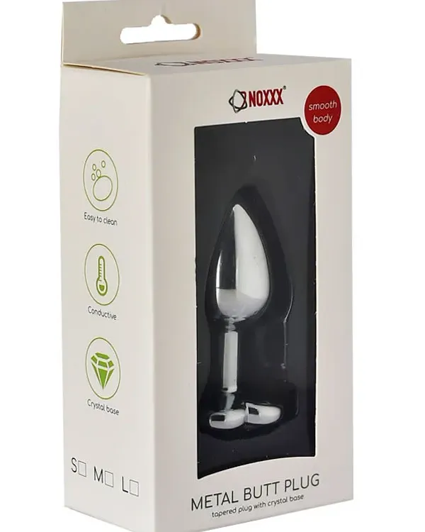 NOXXX Kalp Mücevherli Çelik Plug Medium
