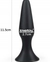 LoveToy Silicone Anal Plug S 11.5 cm Siyah