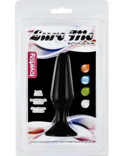 LoveToy Silicone Anal Plug S 11.5 cm Siyah