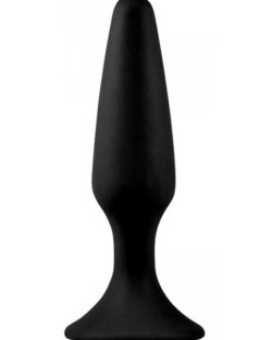 LoveToy Silicone Anal Plug S 11.5 cm Siyah