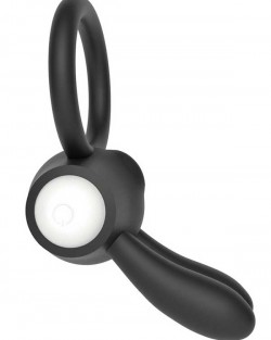 LoveToy Klitoris Uyarıcılı Titreşimli Silikon Penis Halkası