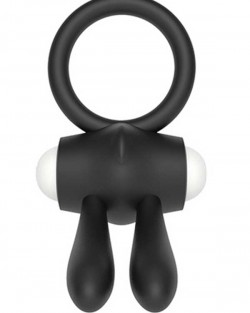 LoveToy Klitoris Uyarıcılı Titreşimli Silikon Penis Halkası