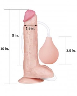 LoveToy Fışkırtmalı Dildo 25 cm