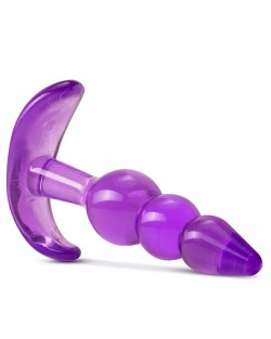 NOXXX Boğumlu T Anal Plug Mor 9 cm