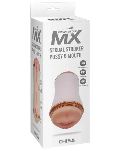 Reallistik Vajinal Oral Çift Taraflı Mastürbatör