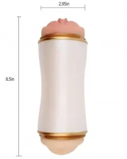 Reallistik Vajinal Oral Çift Taraflı Mastürbatör