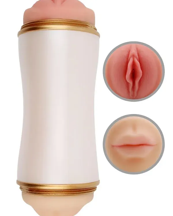 Reallistik Vajinal Oral Çift Taraflı Mastürbatör