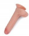 Çift Katmanlı Platinyum Silikon Realistik Dildo 18 cm