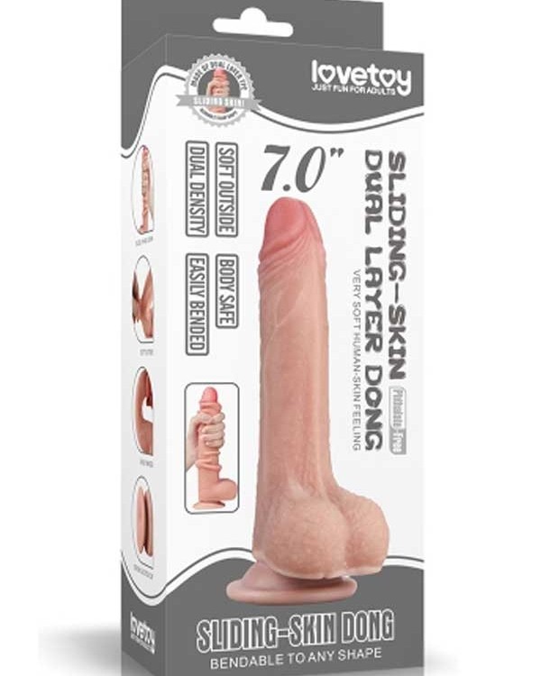 LoveToy Çift Katmanlı Penis17.5 cm