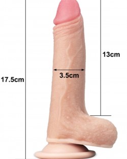 LoveToy Çift Katmanlı Penis17.5 cm