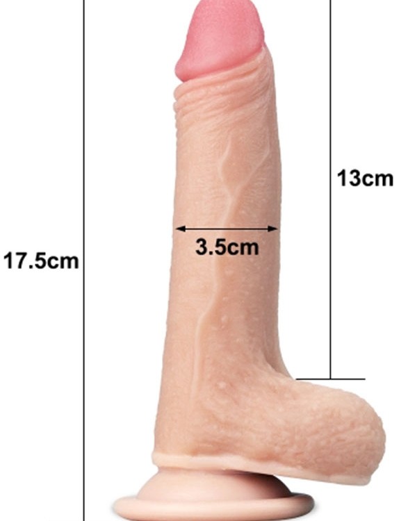 LoveToy Çift Katmanlı Penis17.5 cm