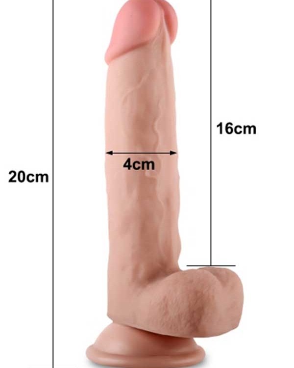 LoveToy Çift Katmanlı Dildo 20 cm
