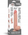 Kayar Derili Çift Katmanlı Realistik Dildo 23 cm