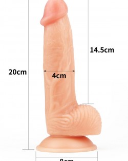 Ultra Yumuşak Realistik Dildo 20 cm