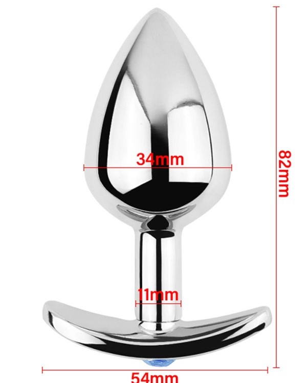 NOXXX Anal Plug Taşlı T şeklinde 8 cm