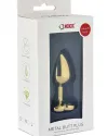 NOXXX Çelik Gold Kalp Mücevherli Anal Plug Küçük Boy