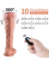 Döner Başlı Uzaktan Kumandalı Şarjlı Realistik Dildo 25.5 cm