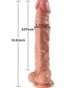 Döner Başlı Uzaktan Kumandalı Şarjlı Realistik Dildo 25.5 cm