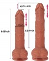 İleri Geri Hareketli Döner Başlı Şarjlı Realistik Dildo 22 cm