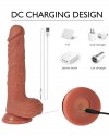 İleri Geri Hareketli Döner Başlı Şarjlı Realistik Dildo 22 cm
