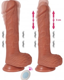 İleri Geri Hareketli Döner Başlı Şarjlı Realistik Dildo 22 cm