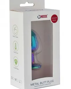 NOXXX Çok Renkli Küçük Boy Taşlı Çelik Anal Plug
