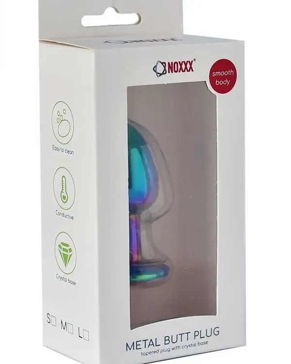 NOXXX Çok Renkli Küçük Boy Taşlı Çelik Anal Plug
