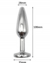 NOXXX Taşlı Çelik Anal Plug 11 cm
