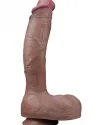 10.5'' Dual Layered Platinum Silicone Realistik Dildo 27 cm