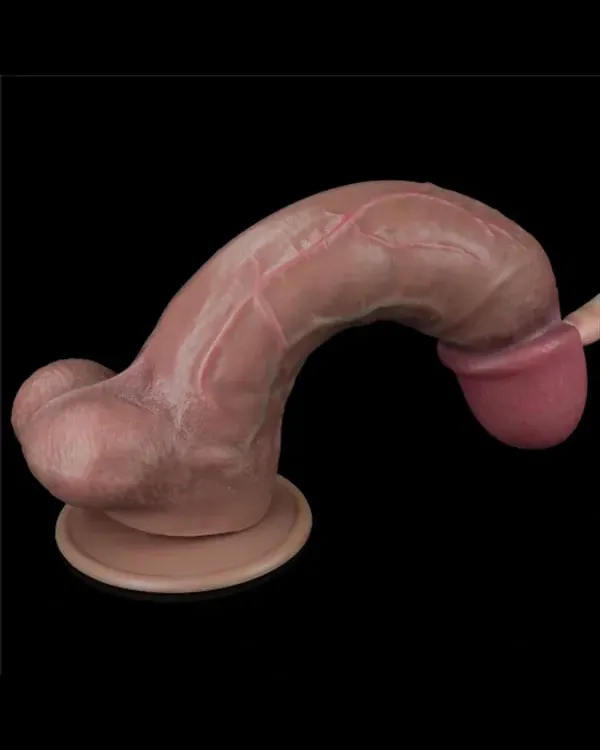 10.5” Dual Layered Platinum Silicone Realistik Penis 26.5 cm