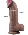 11'' Dual Layered Silicone Cock XXL 28 cm