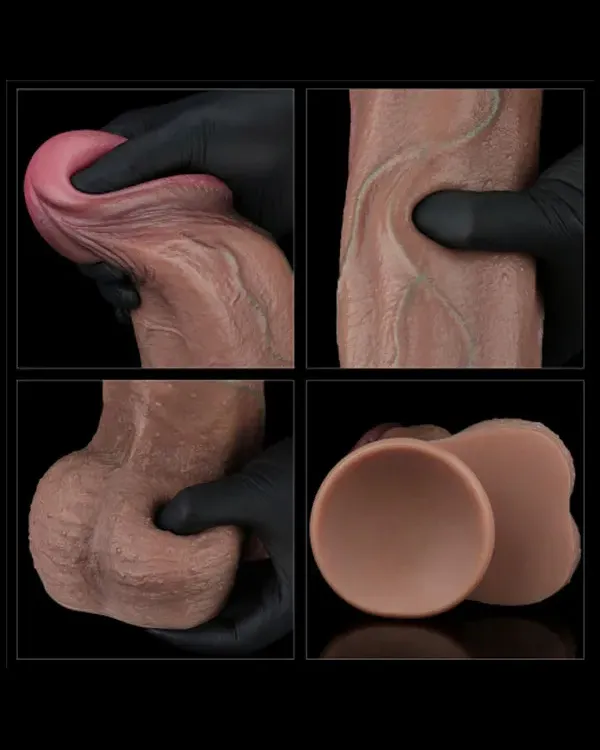 13'' Dual Layered Silicone Cock XXL 33 cm
