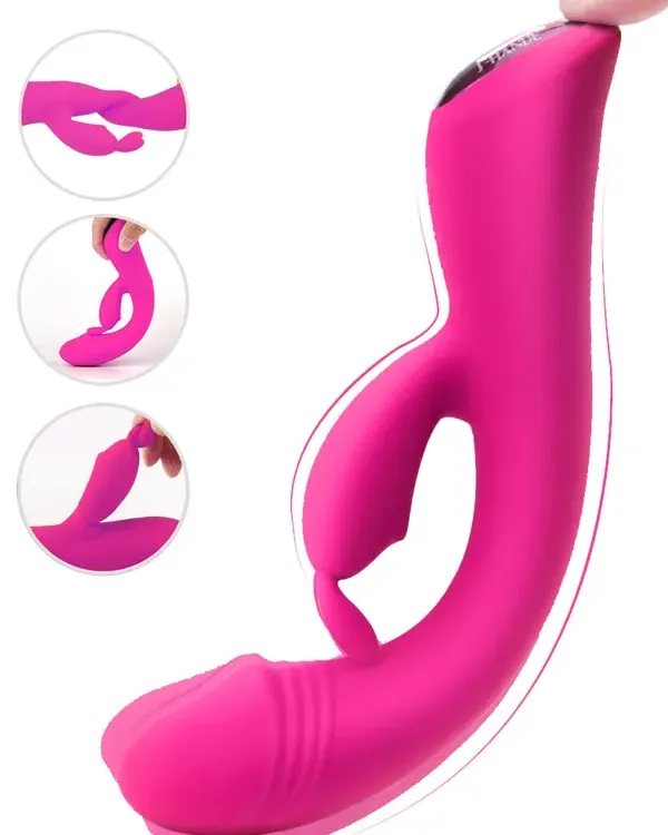 Ultra Güçlü Şarjlı Titreşimli Tavşan Vibratör 22 cm