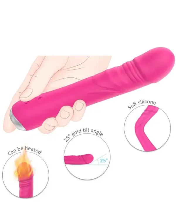 Isıtmalı Titreşimli Esnek Vibratör 21 cm