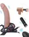 Titreşimli Uzaktan Kumandalı İçi Dolu Belden Bağlamalı Penis 20 cm