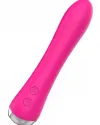 Isıtmalı Şarjlı  Güçlü Titreşimli Esnek Silikon Vibratör 17.5 cm