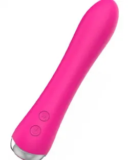 Isıtmalı Şarjlı  Güçlü Titreşimli Esnek Silikon Vibratör 17.5 cm