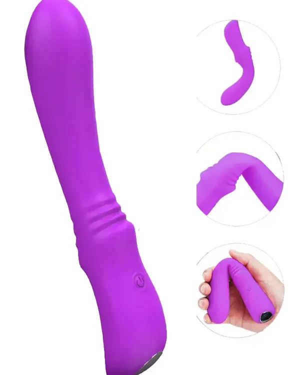 Esnek Ultra Güçlü Şarjlı Vibratör 18 cm