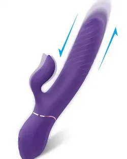 İleri Geri Hareketli Isıtmalı Şarjlı G-Spot Vibratör 21 cm