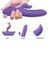 İleri Geri Hareketli Isıtmalı Şarjlı G-Spot Vibratör 21 cm