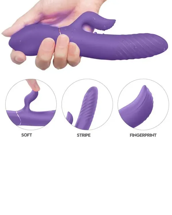 İleri Geri Hareketli Isıtmalı Şarjlı G-Spot Vibratör 21 cm