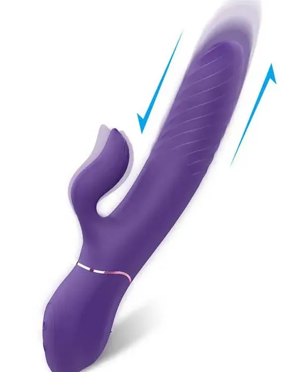 İleri Geri Hareketli Isıtmalı Şarjlı G-Spot Vibratör 21 cm
