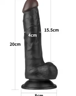 Belden Bağlamalı İçi Dolu 20 cm Siyah