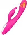 Isıtmalı Şarjlı Güçlü Titreşimli Tavşan Vibratör 22 cm