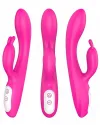 Isıtmalı Şarjlı Güçlü Titreşimli Tavşan Vibratör 22 cm