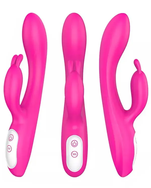 Isıtmalı Şarjlı Güçlü Titreşimli Tavşan Vibratör 22 cm