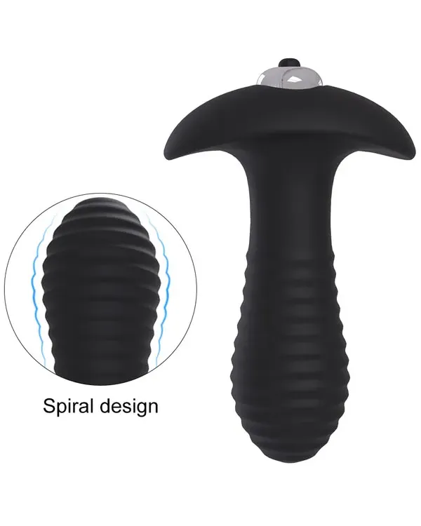 Giyilebilir Titreşimli Spiral Butt Plug