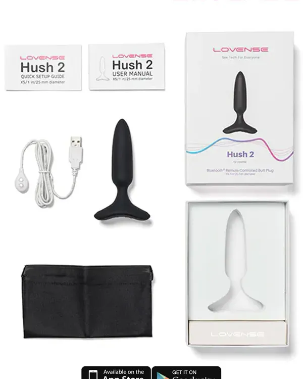 Lovense HUSH 2 Anal Plug 1" App Controlled