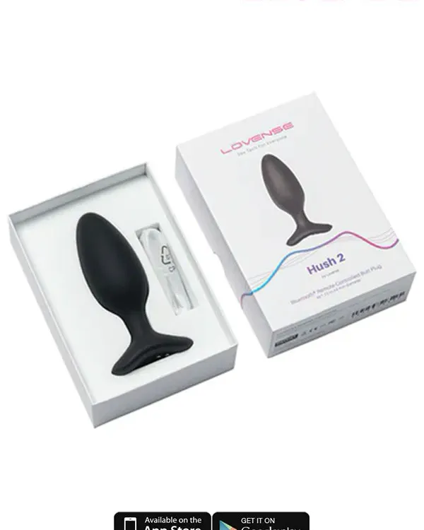 Lovense HUSH 2 Anal Plug 1.75" App Controlled
